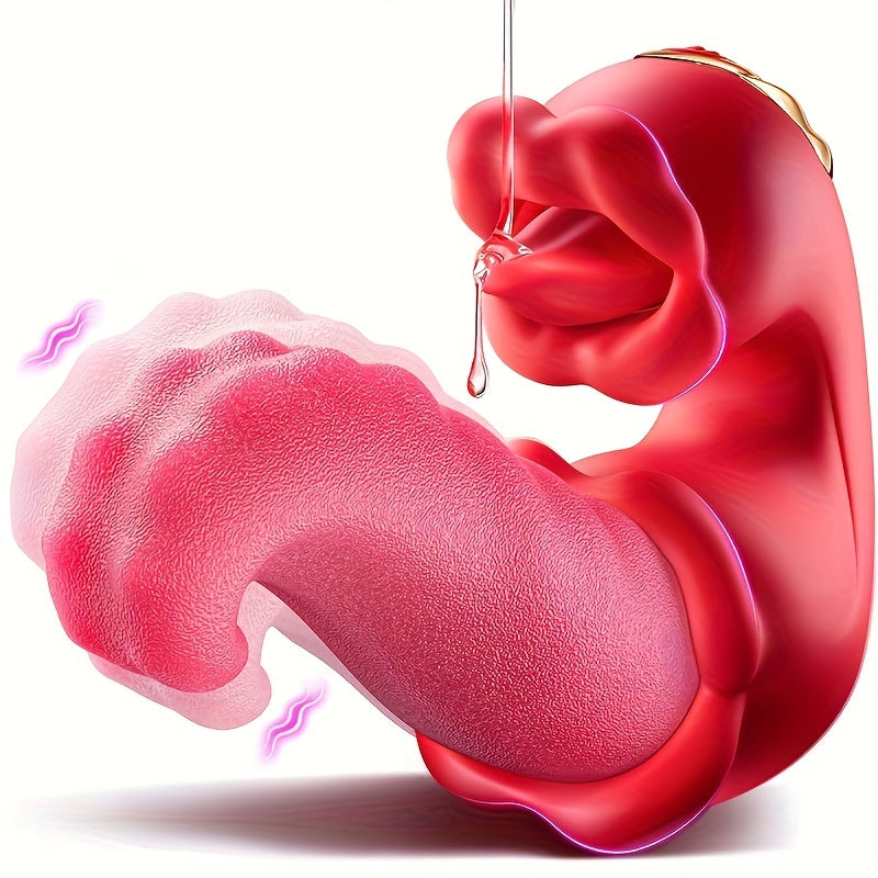 NNETM 4-in-1 Rabbit Vibrator – Tongue Licking for Women