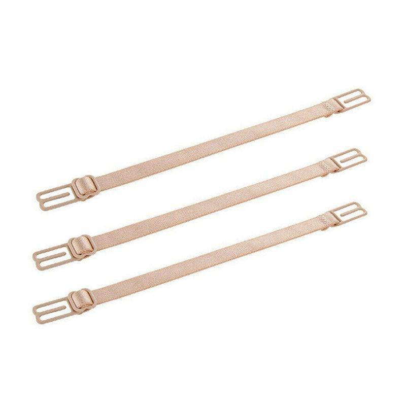 3Pcs Lady Nonslip Elastic Adjustable Band Bra Strap Holder Strap Racer Back Clip