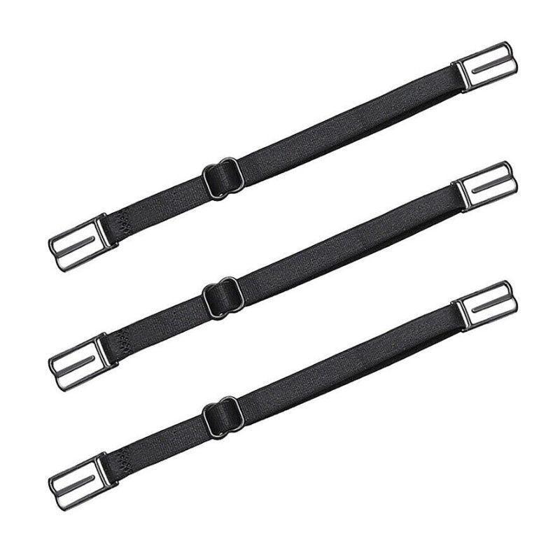3Pcs Lady Nonslip Elastic Adjustable Band Bra Strap Holder Strap Racer Back Clip