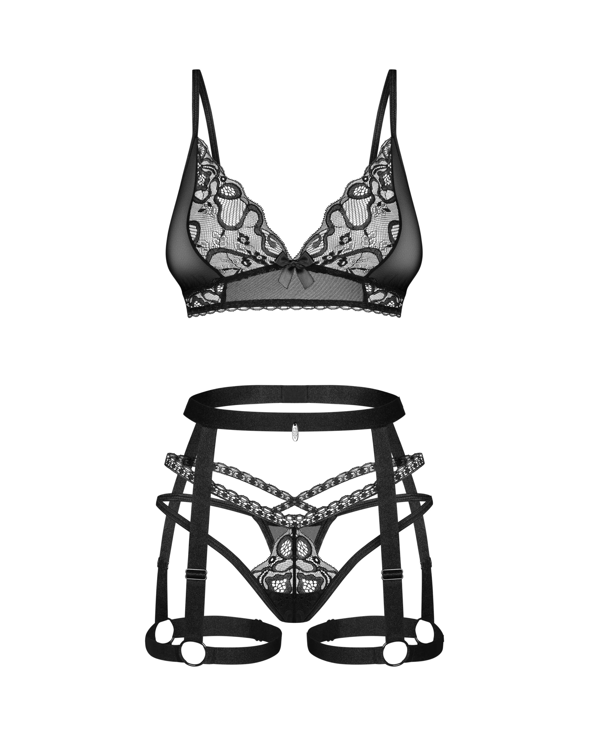 Bondage Inspired Lingerie Set Obsessive Blomentis