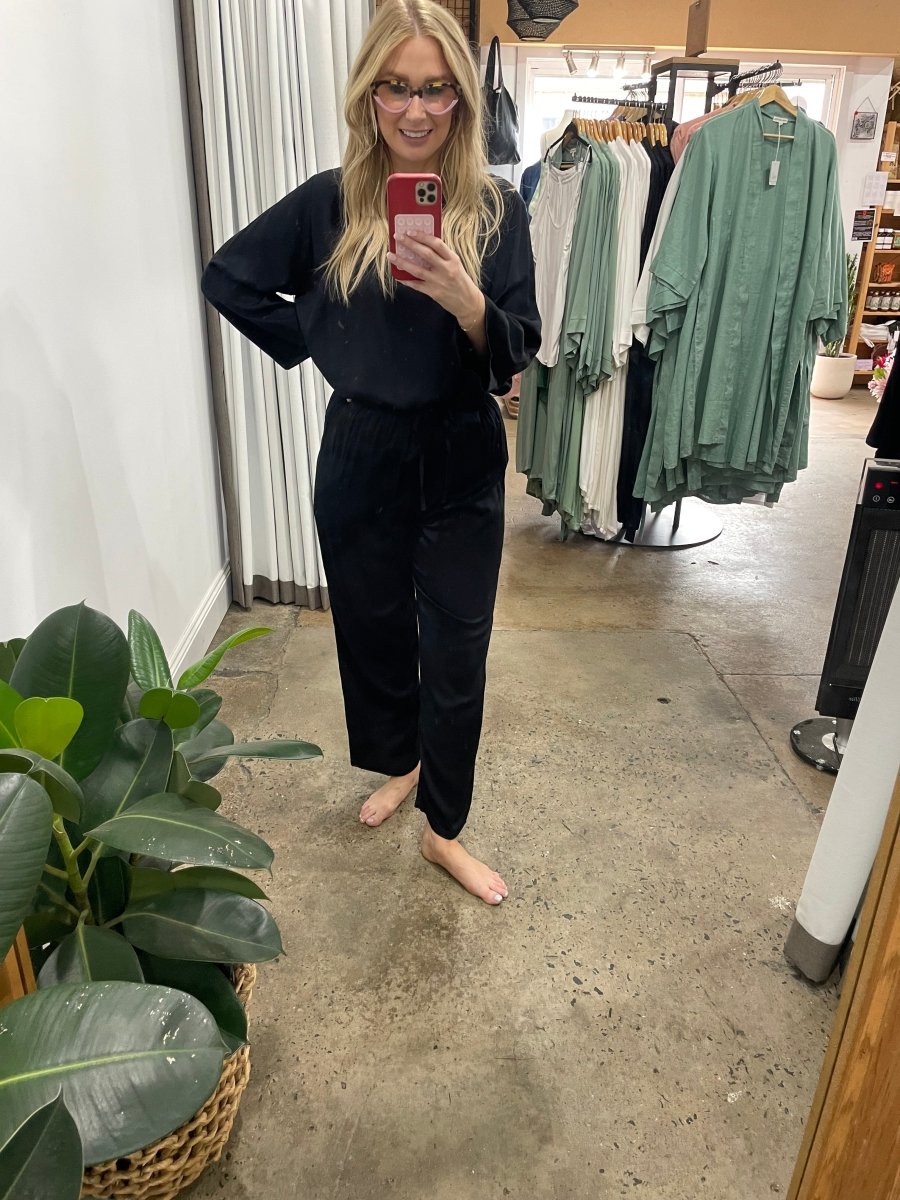 Bamboo Pyjama: Classic Set in Black
