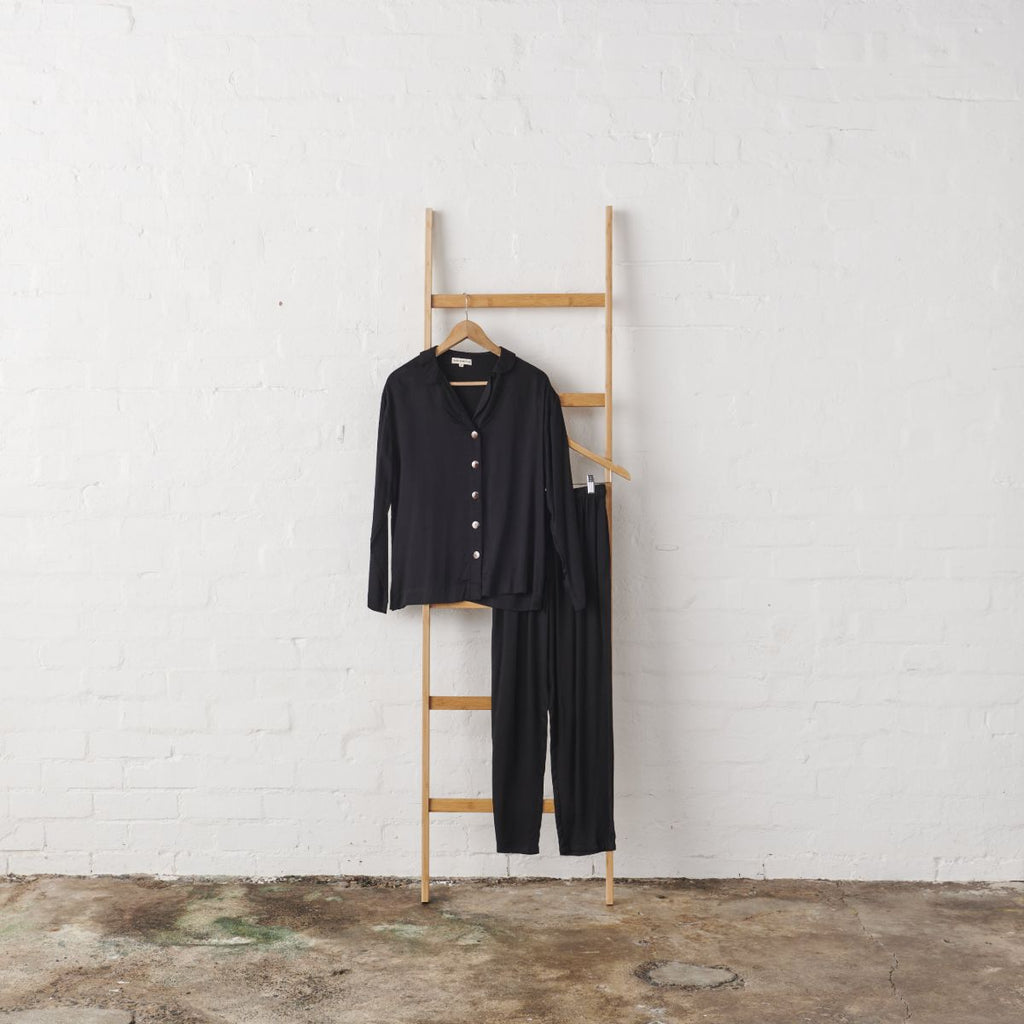 Bamboo Pyjama: Classic Set in Black