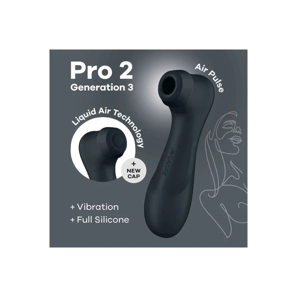 Clitoris Suction Stimulator By Satisfyer Pro 2 Generation 3 Black