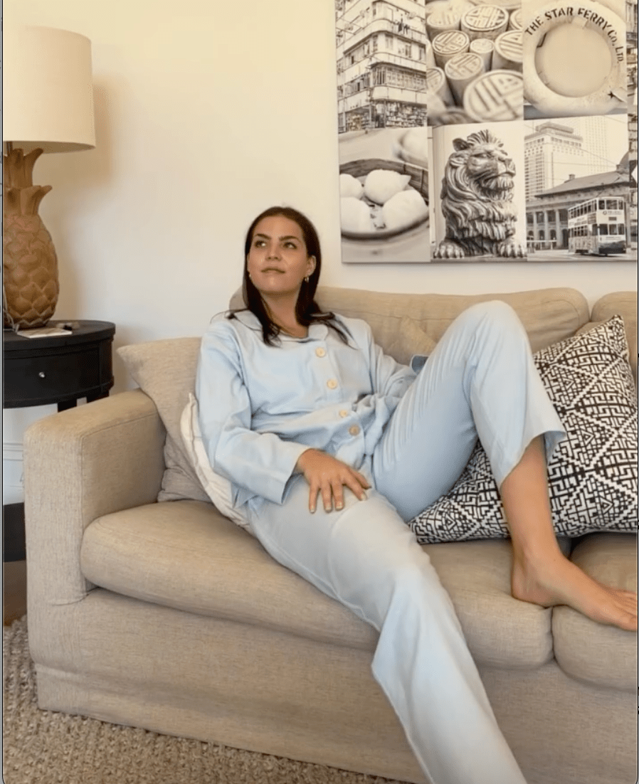 Flannelette Pyjama Set in Baby Blue