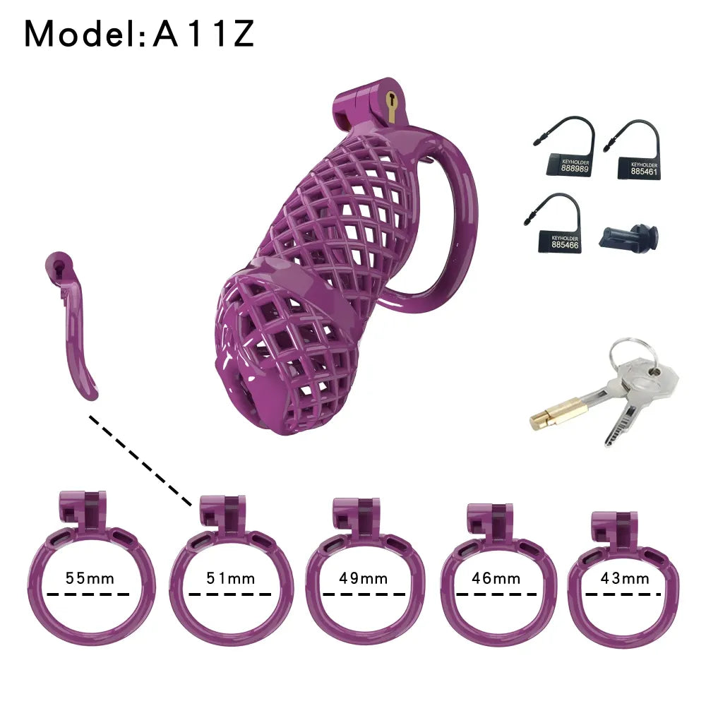 Lightweight Male Chastity Cage Plastic Cock Cage for Men